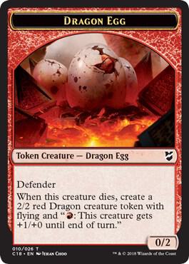 Dragon Egg // Dragon Double-Sided Token (10 // 11) [Commander 2018]