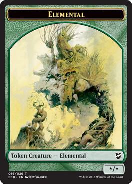 Elemental // Thopter (026) Double-Sided Token (16 // 26) [Commander 2018]