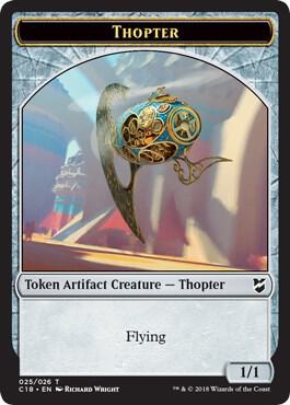 Thopter (025) // Servo Double-Sided Token (25 // 24) [Commander 2018]