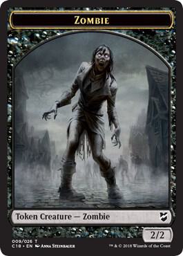 Zombie // Angel Double-Sided Token (9 // 3) [Commander 2018]