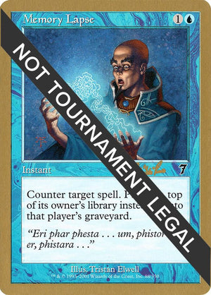 Memory Lapse - 2002 Carlos Romao (7ED) [World Championship Decks]