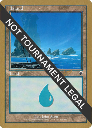 Island (336) - 2002 Raphael Levy (INV) [World Championship Decks]