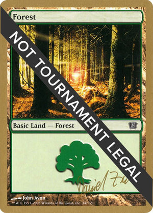 Forest (347) - 2003 Daniel Zink (8ED) [World Championship Decks]