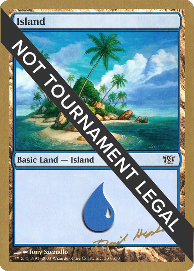Island (337) - 2003 Daniel Zink (8ED) [World Championship Decks]
