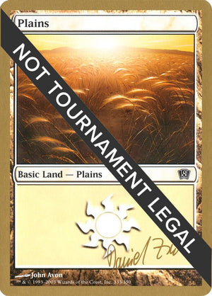 Plains (333) - 2003 Daniel Zink (8ED) [World Championship Decks]