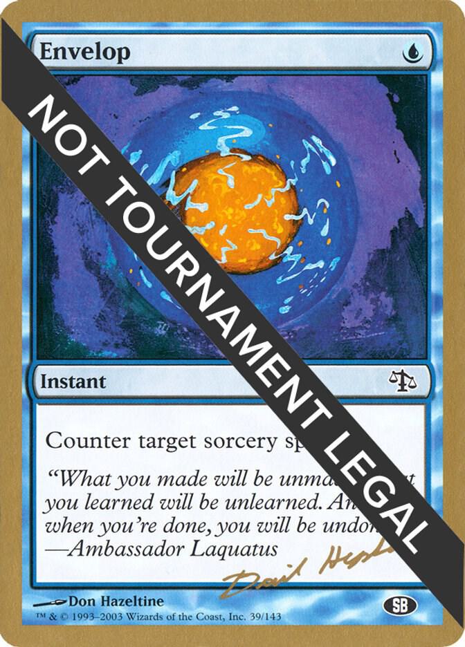 Envelop - 2003 Dave Humpherys (JUD) (SB) [World Championship Decks]