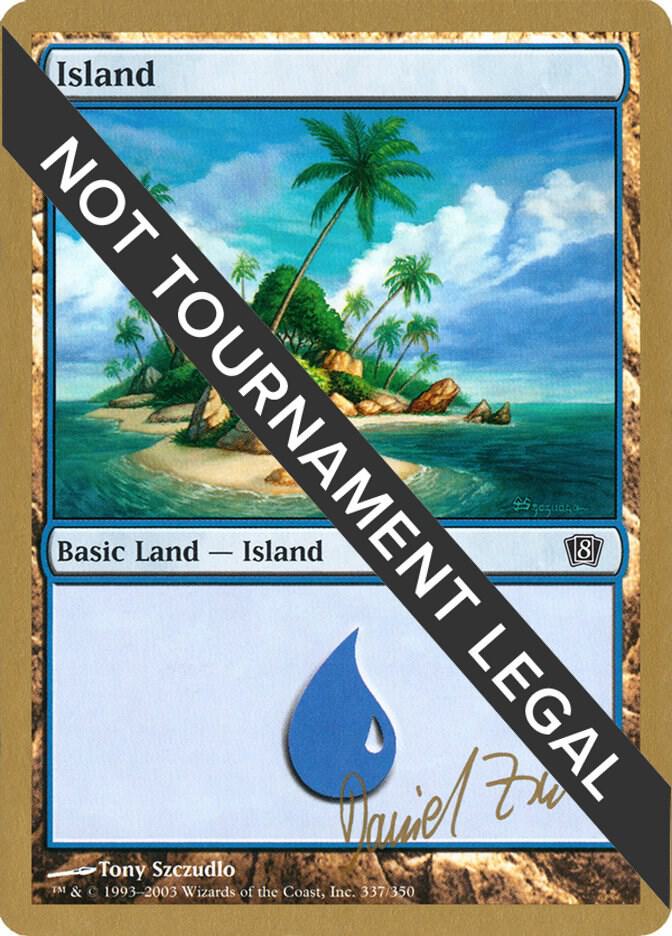 Island (337) - 2003 Dave Humpherys (8ED) [World Championship Decks]