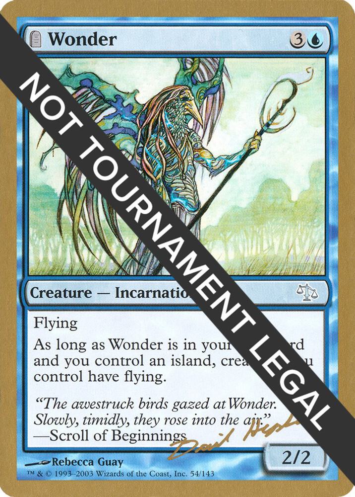 Wonder - 2003 Dave Humpherys (JUD) [World Championship Decks]