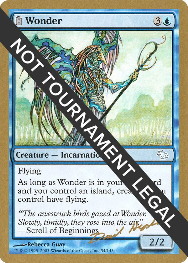 Wonder - 2003 Dave Humpherys (JUD) [World Championship Decks]