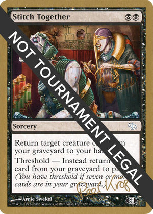 Stitch Together - 2003 Peer Kroger (JUD) (SB) [World Championship Decks]