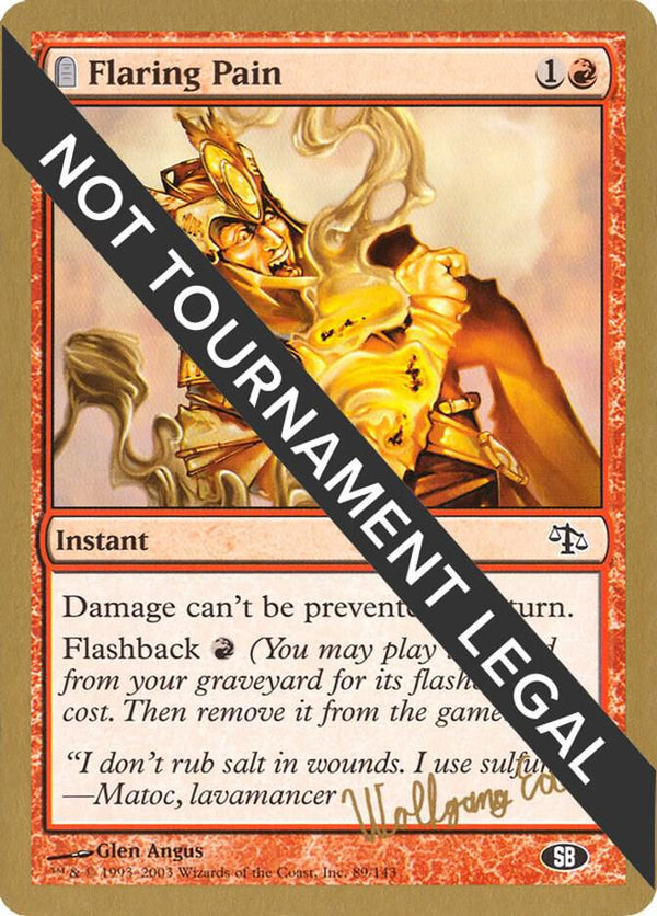 Flaring Pain - 2003 Wolfgang Eder (JUD) (SB) [World Championship Decks]