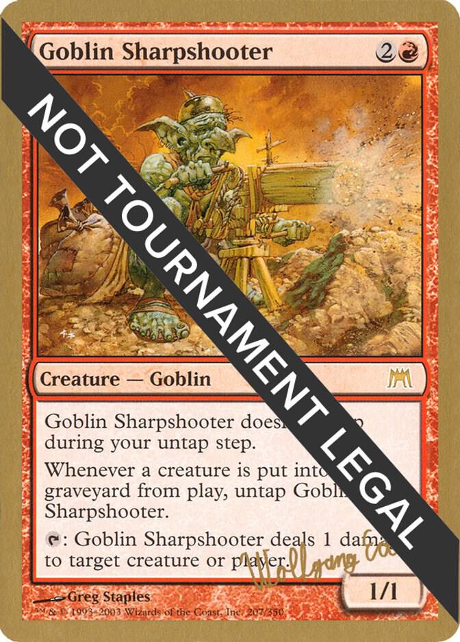 Goblin Sharpshooter - 2003 Wolfgang Eder (ONS) [World Championship Decks]