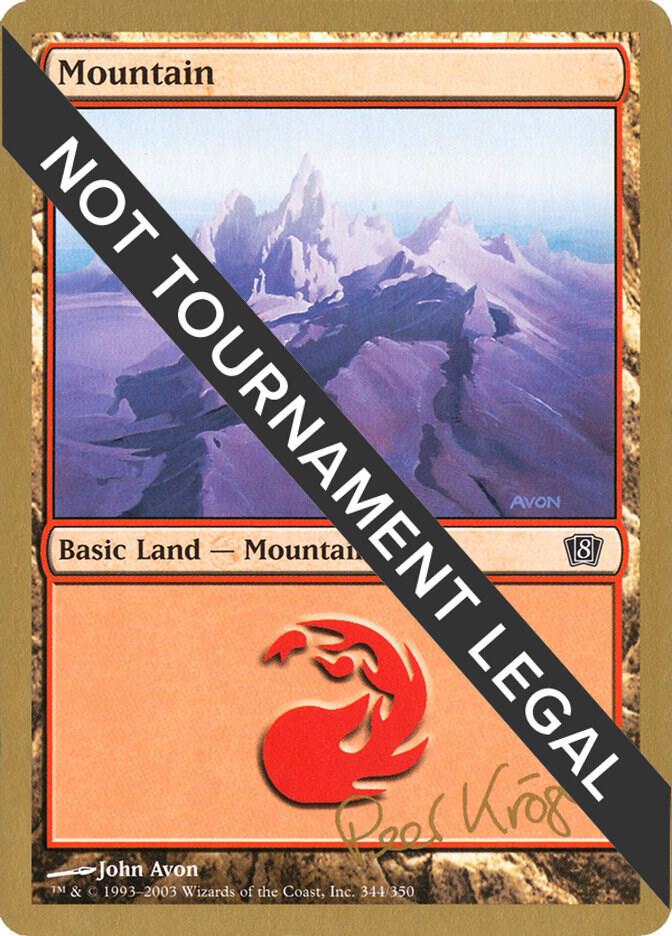 Mountain (344) - 2003 Wolfgang Eder (8ED) [World Championship Decks]