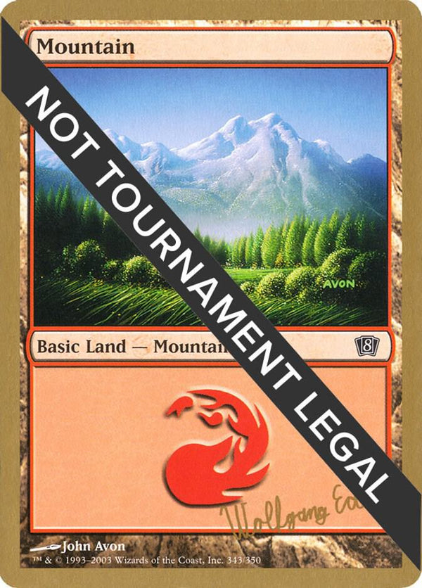 Mountain (343) - 2003 Wolfgang Eder (8ED) [World Championship Decks]