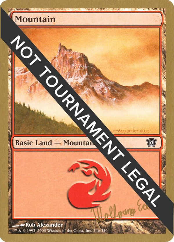 Mountain (346) - 2003 Wolfgang Eder (8ED) [World Championship Decks]
