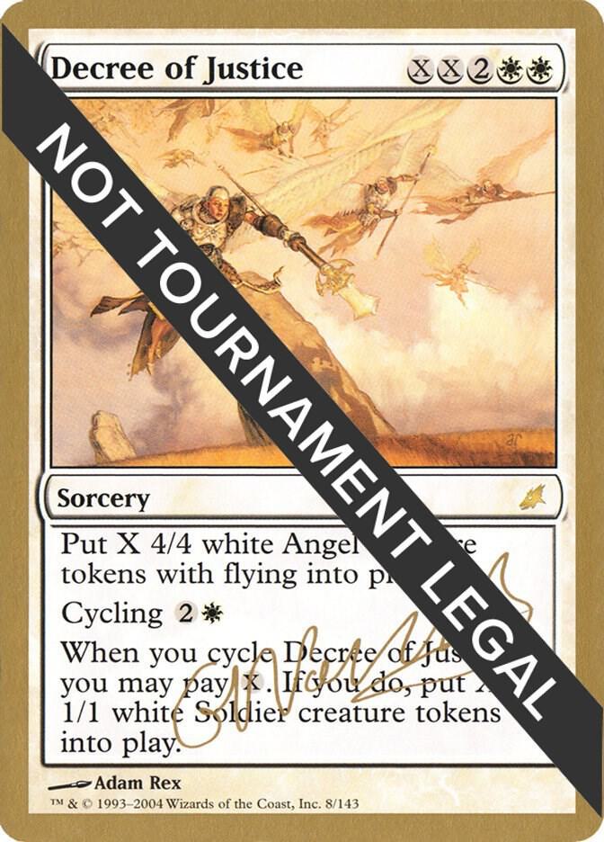 Decree of Justice - 2004 Gabriel Nassif (SCG) [World Championship Decks]