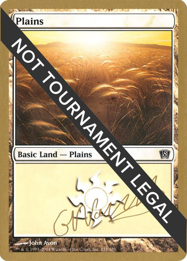 Plains (333) - 2004 Gabriel Nassif (8ED) [World Championship Decks]