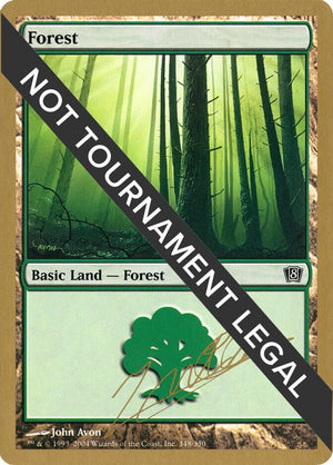Forest (348) - 2004 Julien Nuijten (8ED) [World Championship Decks]
