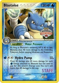 Blastoise - 14/100 (National Championships) [Staff] (014/100) [League and Championship Cards]
