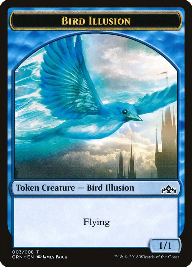 Bird Illusion Token (3) [Guilds of Ravnica]