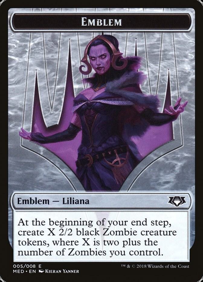 Emblem - Liliana, the Last Hope (5) [Mythic Edition: Guilds of Ravnica]