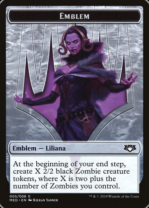 Emblem - Liliana, the Last Hope (5) [Mythic Edition: Guilds of Ravnica]