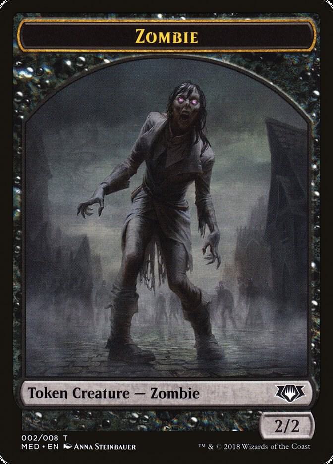 Zombie Token (2) [Mythic Edition: Guilds of Ravnica]