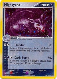 Mightyena - 18/108 (Cosmos Holo) (018/108) [Deck Exclusives]