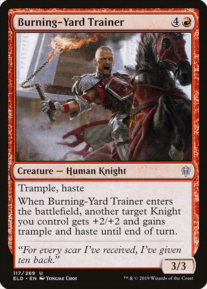 Burning-Yard Trainer (117) [Throne of Eldraine]