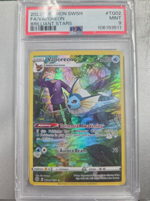 2022 Vaporeon Brilliant Stars PSA 9