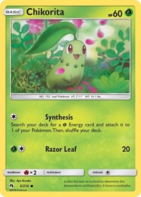 Chikorita (5) (5/214) [SM Lost Thunder]