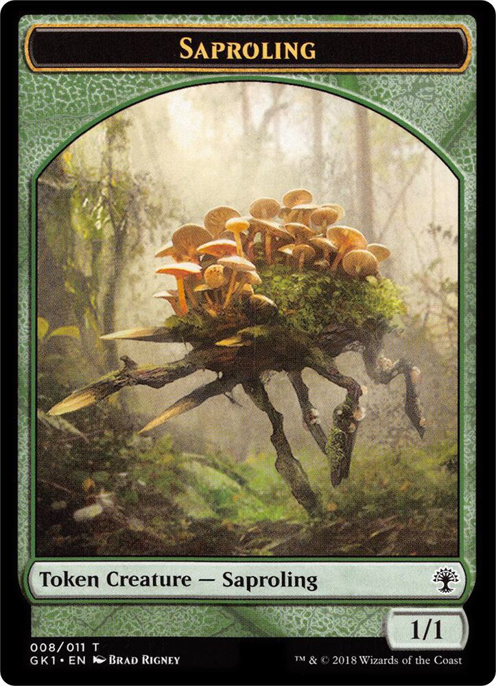 Saproling // Voja Double-Sided Token (8 // 11) [GRN Guild Kit]