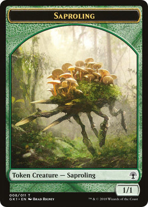 Saproling // Wurm Double-Sided Token (8 // 9) [GRN Guild Kit]
