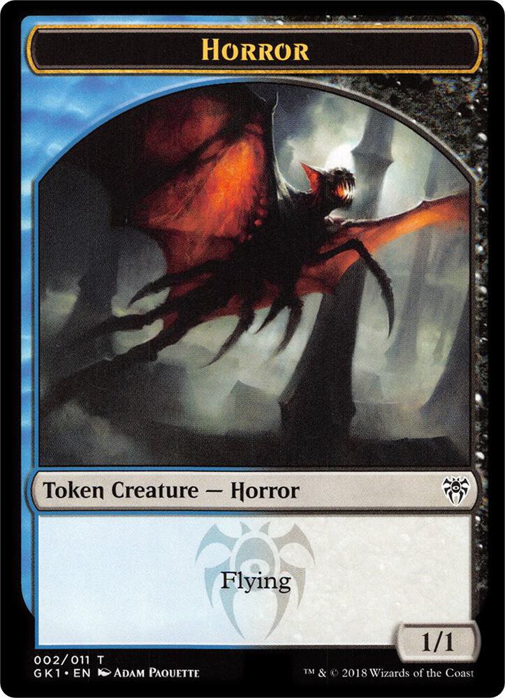 Horror // Copy Double-Sided Token (2 // 1) [GRN Guild Kit]