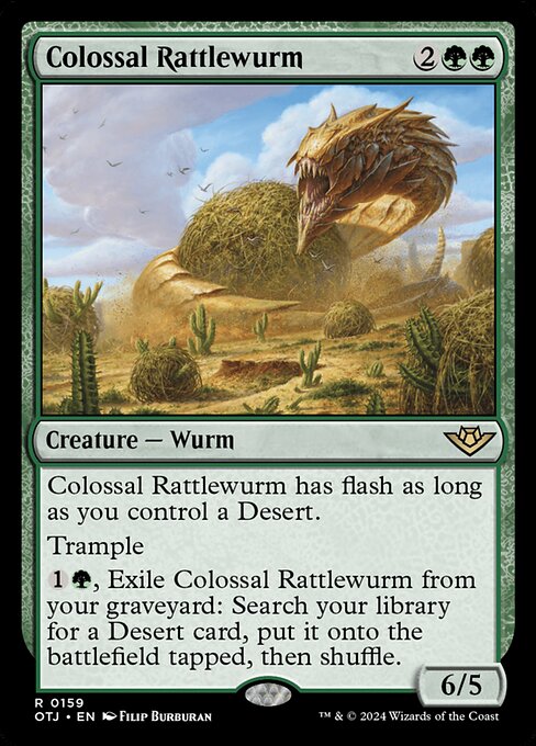 Colossal Rattlewurm (159) [Outlaws of Thunder Junction]