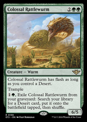 Colossal Rattlewurm (159) [Outlaws of Thunder Junction]