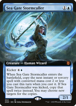 Sea Gate Stormcaller (334) [Zendikar Rising] [Extended Art]