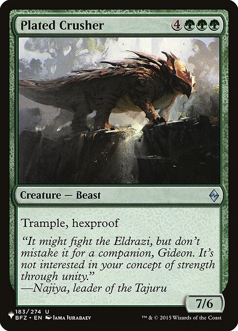 Plated Crusher (BFZ-183) [The List]