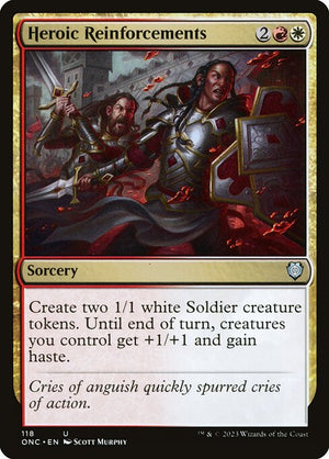 Heroic Reinforcements (118) [Phyrexia: All Will Be One Commander]