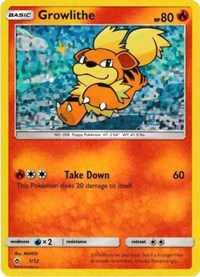 Growlithe - 1/12 (001/012) [McDonalds Promos 2018]