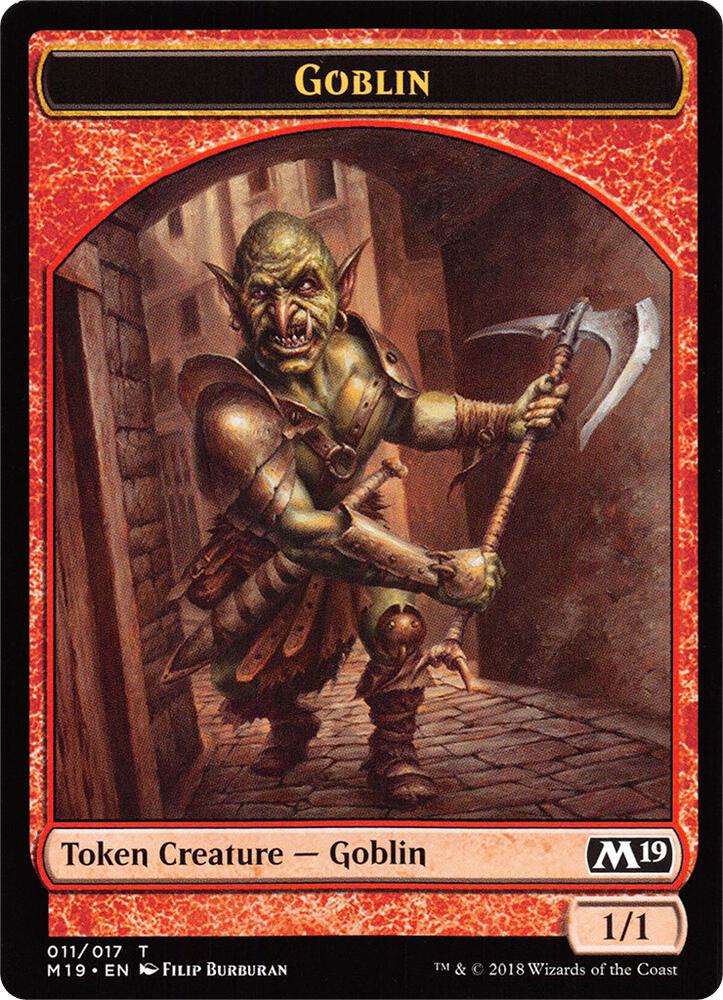 Goblin // Thopter Double-Sided Token (Game Night) (11 // 14) [Core Set 2019]