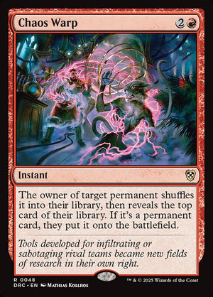 Chaos Warp (48) [Aetherdrift Commander]