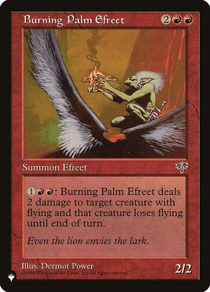 Burning Palm Efreet (MIR-161) [The List]