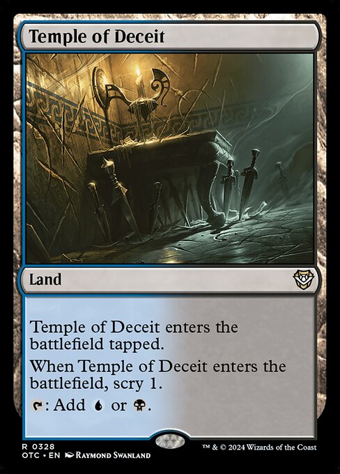 Temple of Deceit (328) [Outlaws of Thunder Junction Commander]