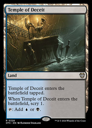 Temple of Deceit (328) [Outlaws of Thunder Junction Commander]
