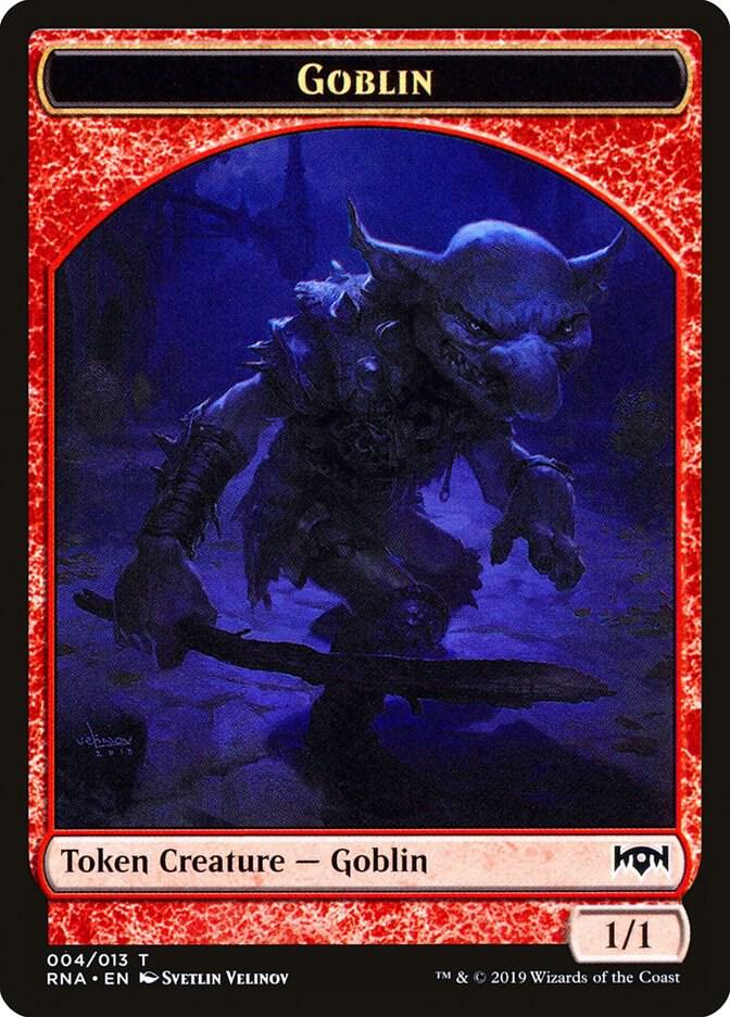 Goblin Token (4) [Ravnica Allegiance]