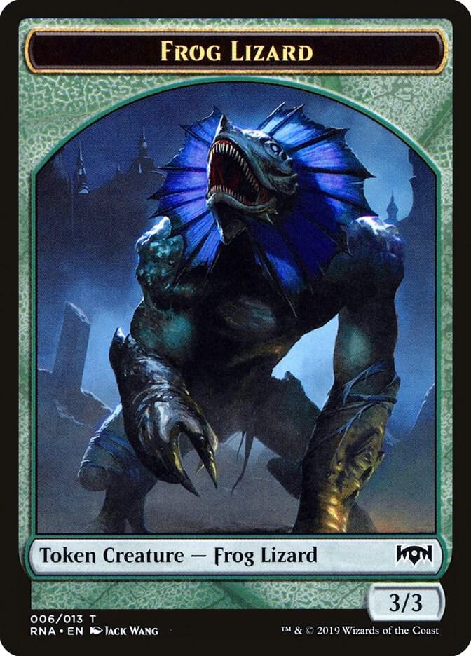 Frog Lizard Token (6) [Ravnica Allegiance]