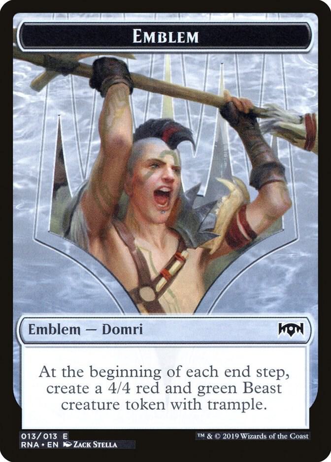 Emblem - Domri, Chaos Bringer (13) [Ravnica Allegiance]