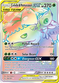 Celebi & Venusaur GX (Secret) (182/181) [SM Team Up]