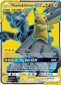 Pikachu & Zekrom GX (Full Art) (162/181) [SM Team Up]